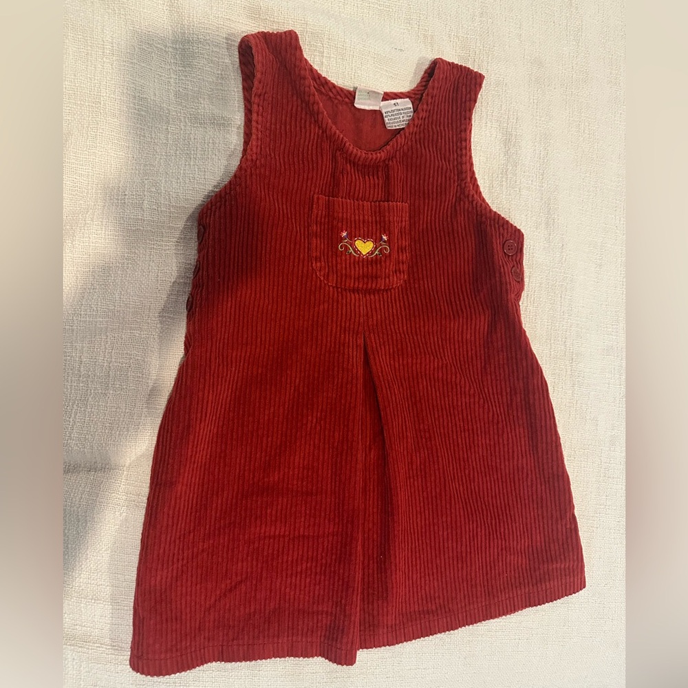 Vintage Sesame Street Red Dress - Size 5T
